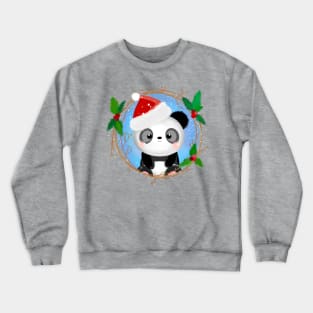 Cute little Christmas Panda Crewneck Sweatshirt